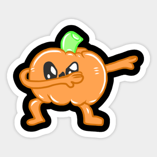 Dancing Steppes Rocking Beaten Dances Pumpkin Sticker